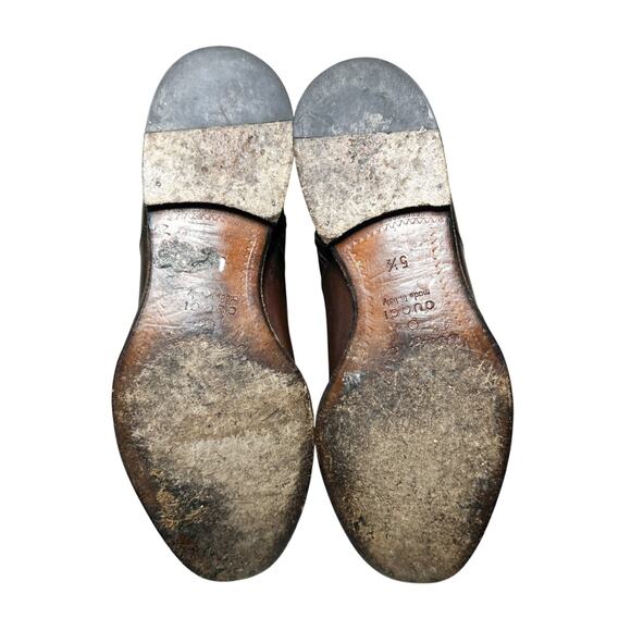 Gucci Men's Brown Leather Chelsea Boots Size 5.5(UK) 6.5(US) 40.5(EU) - Picture 9 of 11